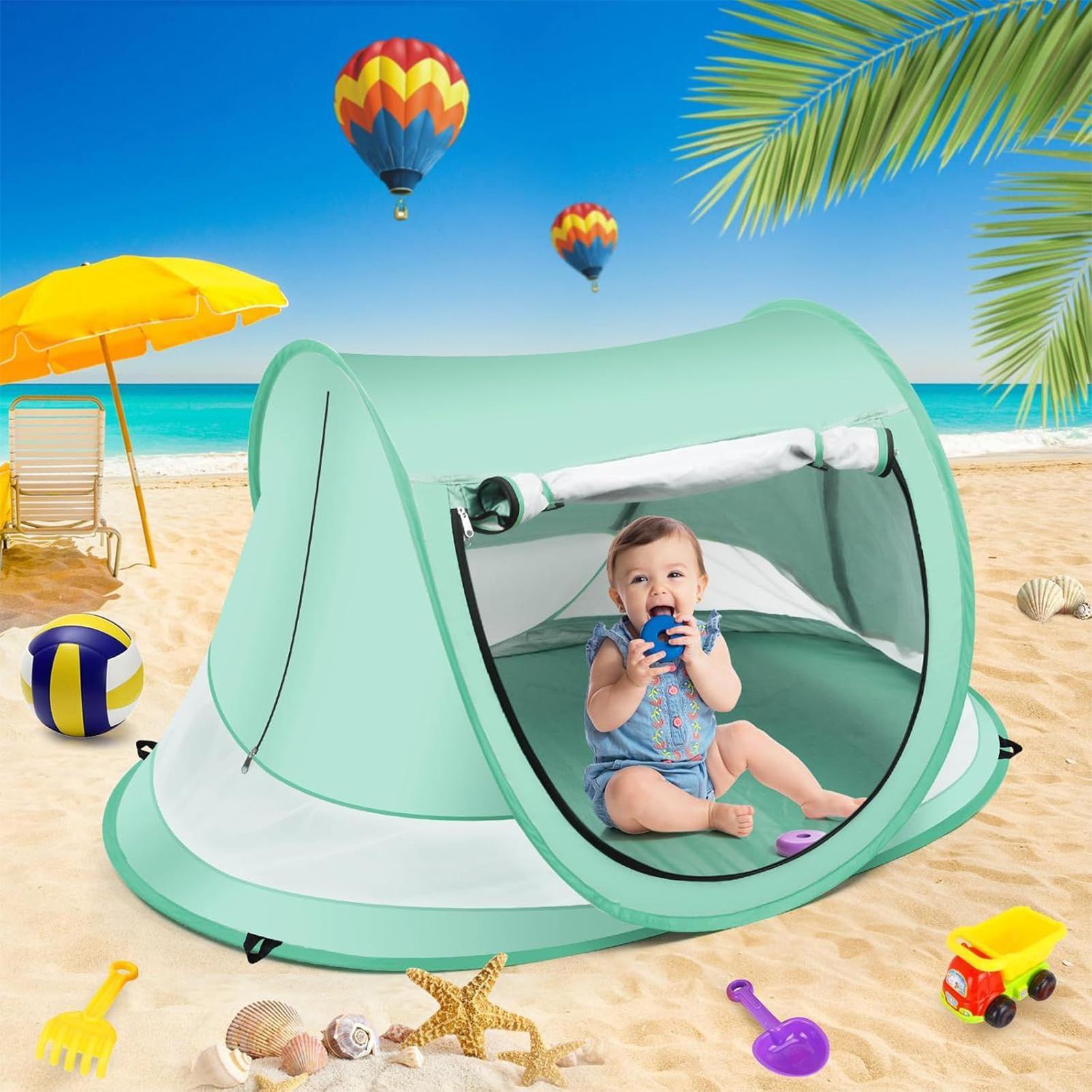 Outdoor Camping Automatic Quick Opening Tent - Tenda de praia infantil, proteção UV,