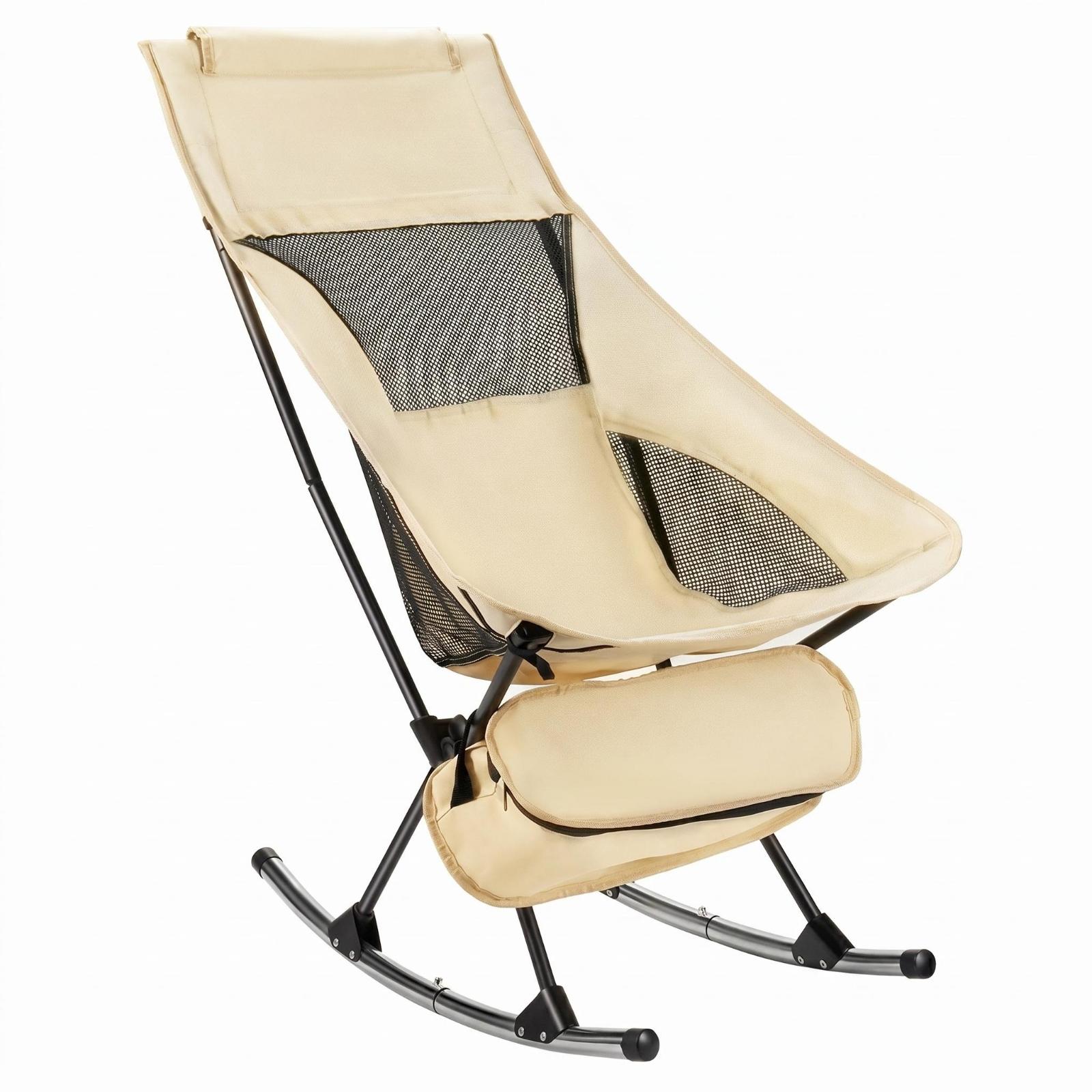 Outdoor Camping Rocking Chair - Cadeira de Balanço Dobrável para Acampamento