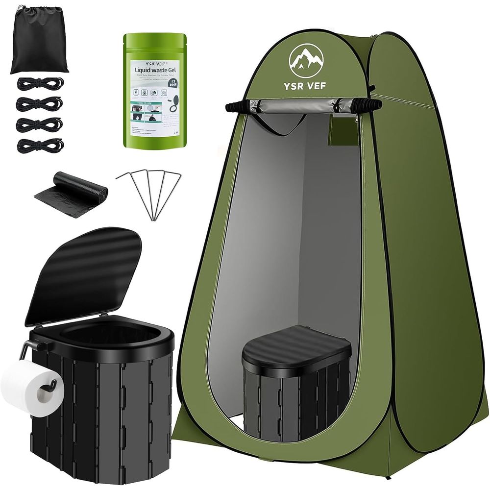 Outdoor Camping Bag - Kit de Sanitário Portátil, Sanitário de