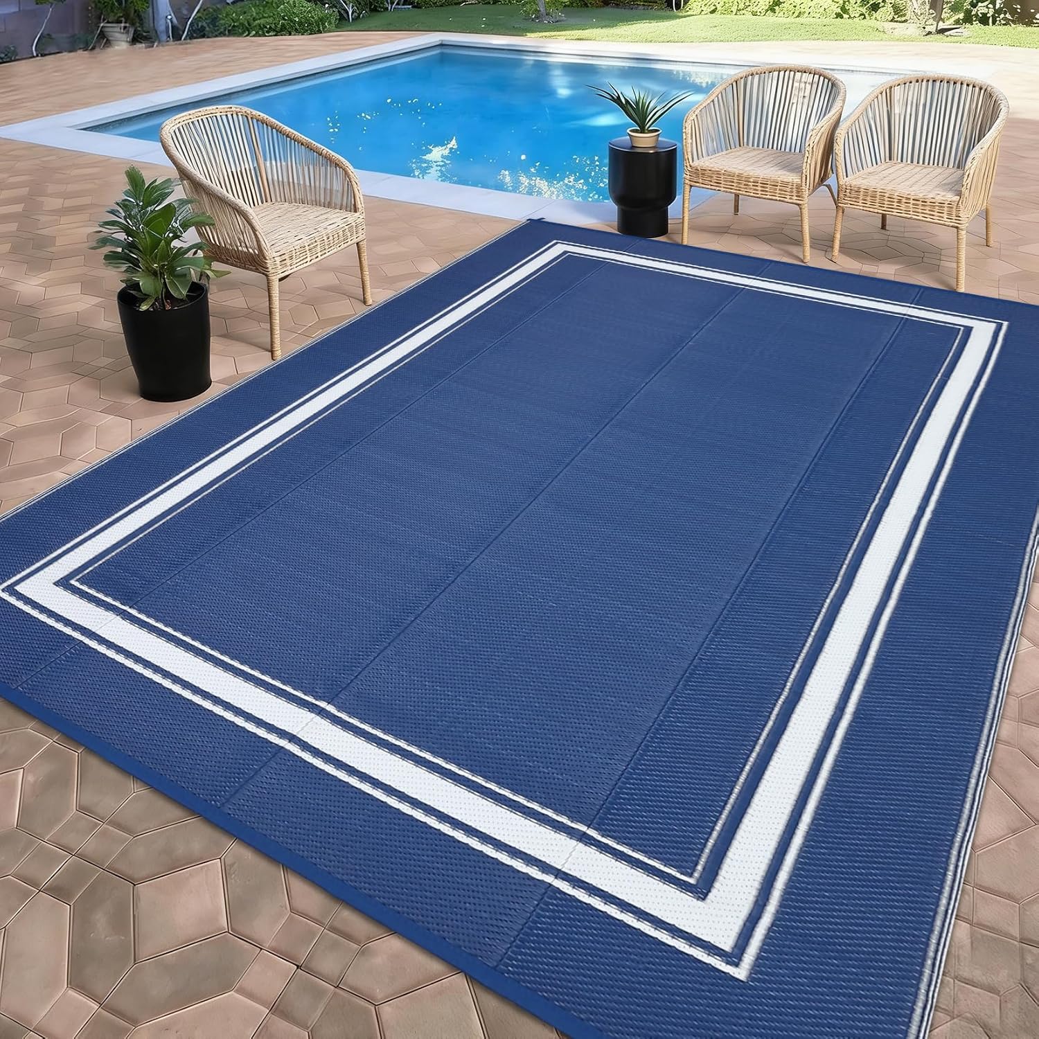 Outdoor Camping Rugs 8X10 - Tapete Externo 8x10/9X12FT para Sala de