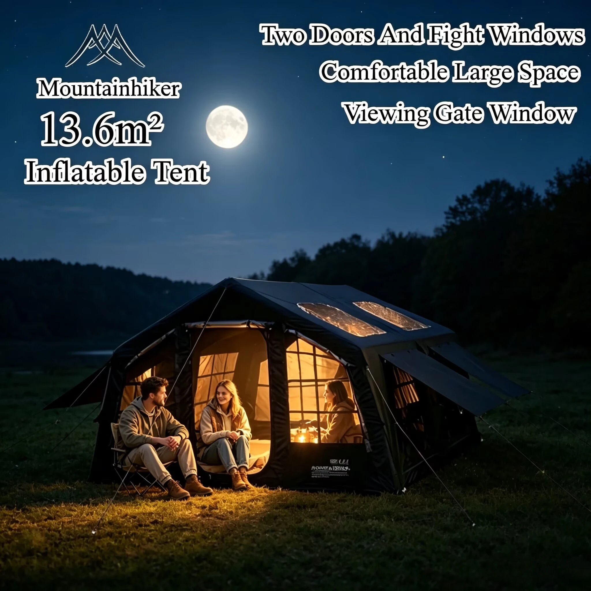 Outdoor Camping Inflatable Tent - Barraca Inflável para Camping Mountainhiker para