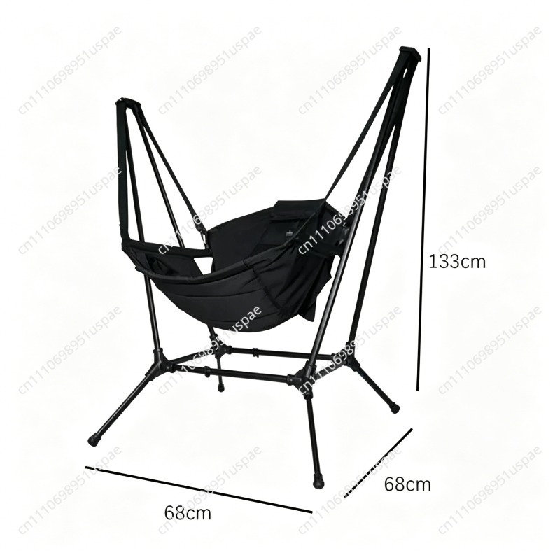 Outdoor Camping Rocking Chair - Cadeira de Balanço Dobrável para Camping