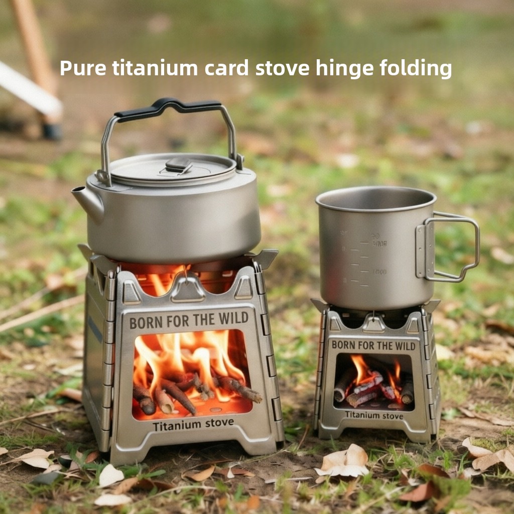 Outdoor Camping Stove Wood - Fogão a Lenha Compacto e Dobrável