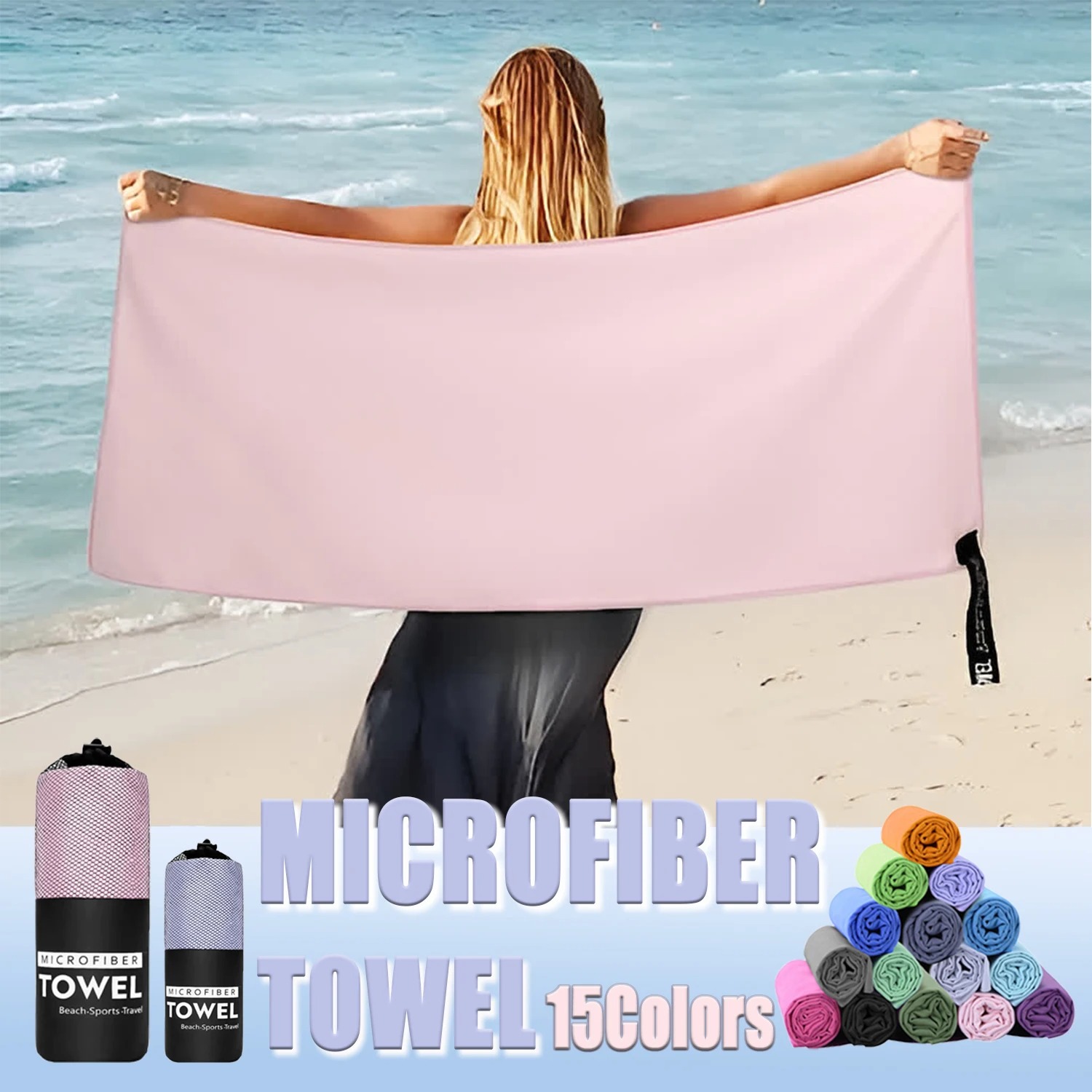 Camp Towel Microfiber - Toalha de Microfibra Perfeita para Viagens,