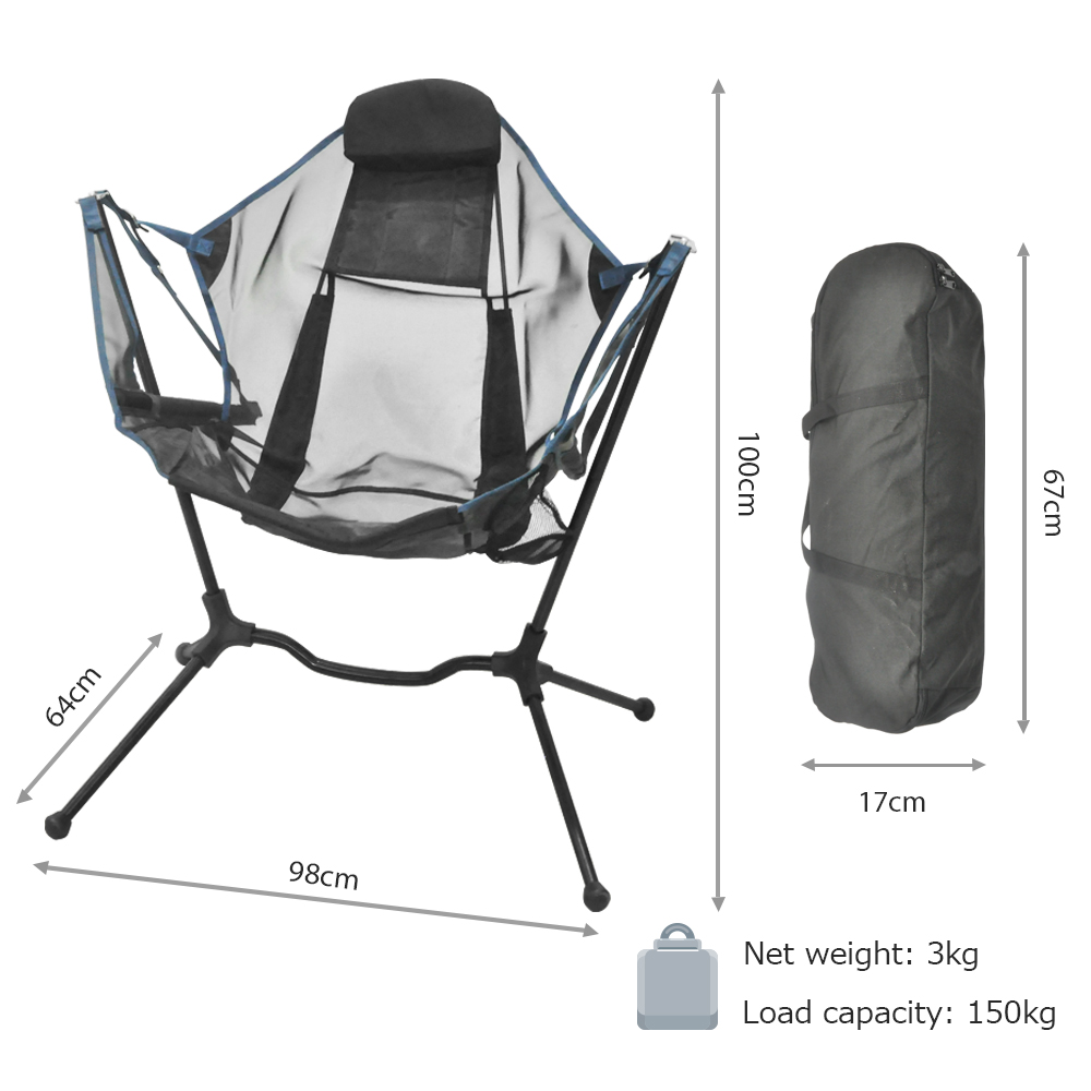 Cadeira de Viagem ao Ar Livre  - Outdoor Camping Rocking Chair avaliação e preço
