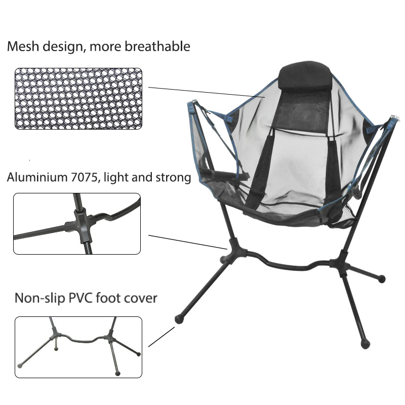 Cadeira de Viagem ao Ar Livre  - Outdoor Camping Rocking Chair avaliação e preço