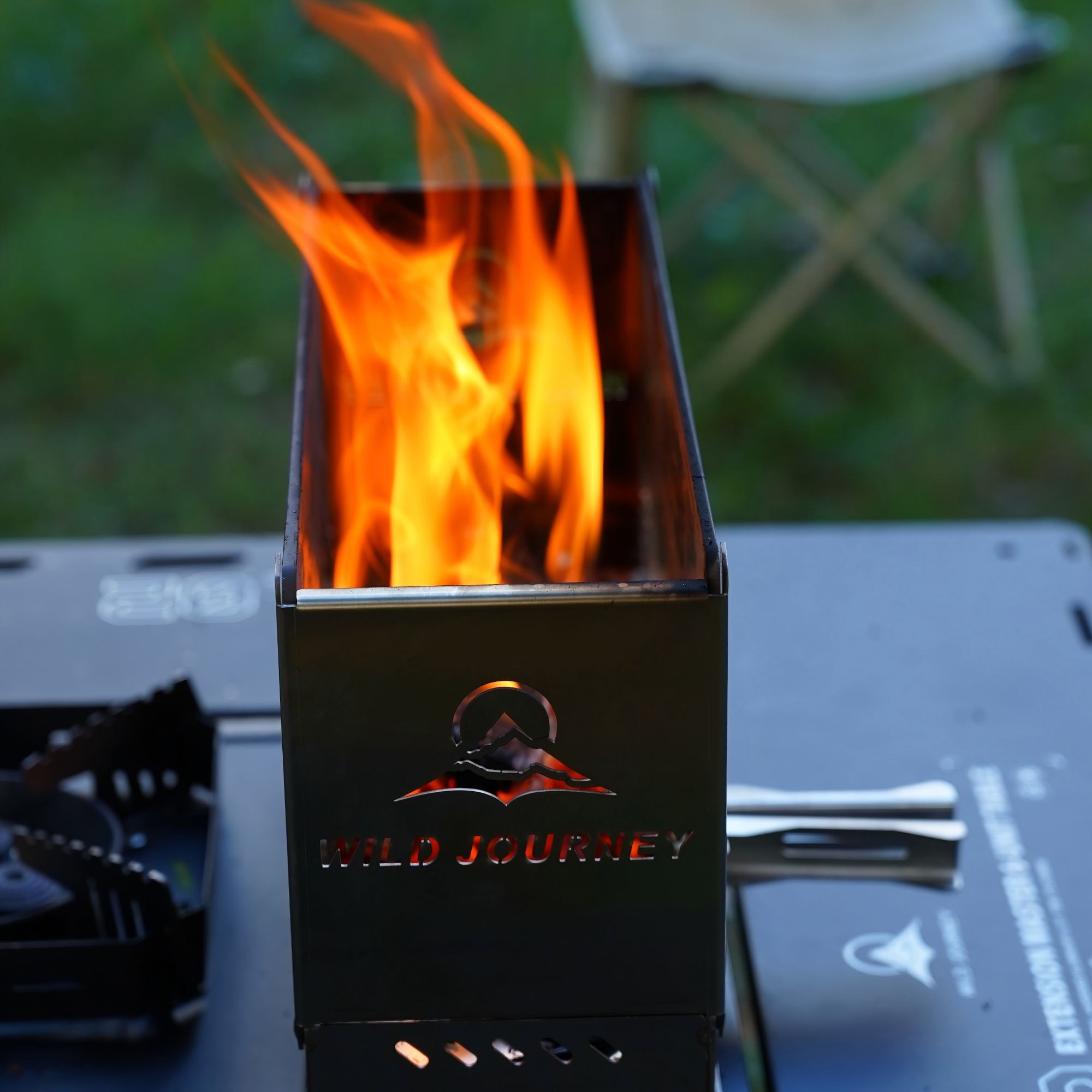 SmiloDon Camping Dobrável Bras - Outdoor Camping Wood Stove avaliação e preço
