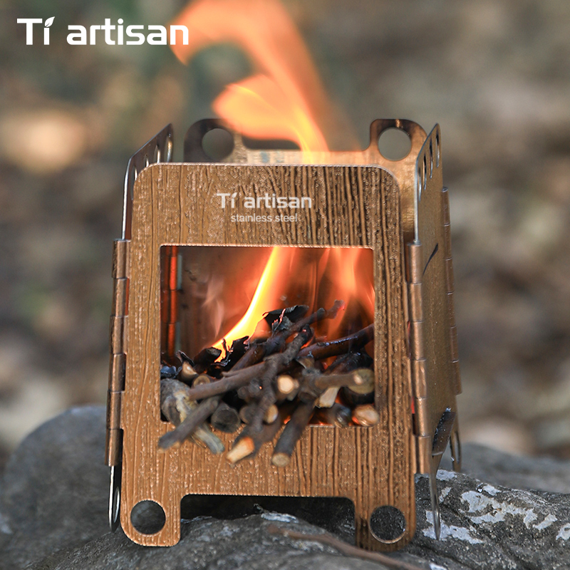 Fogão de Camping em Aço Inoxid - Outdoor Camping Wood Stove avaliação e preço