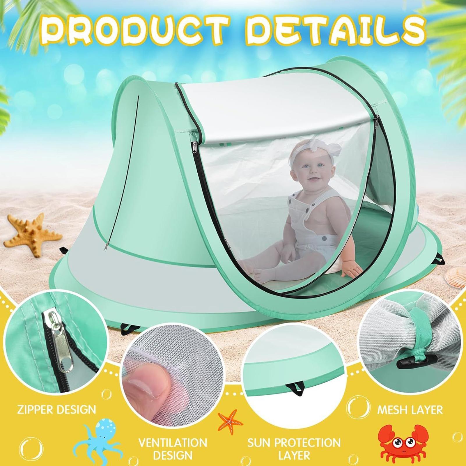 Tenda de praia infantil, prote - Outdoor Camping Automatic Quick Opening Tent avaliação e preço