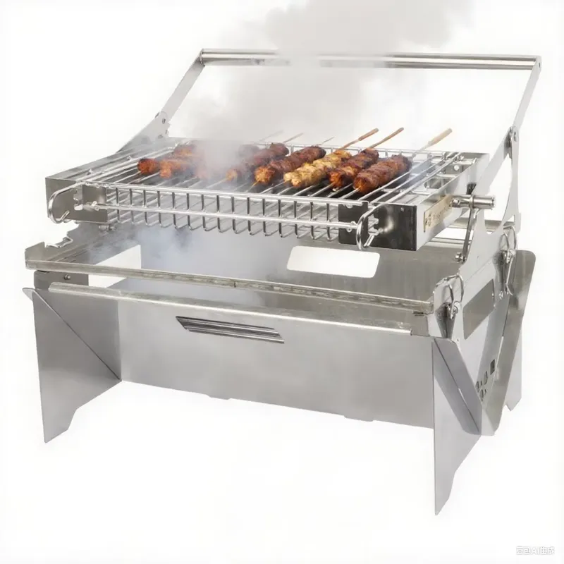 Churrasqueira Portátil Dobráve - Outdoor Camping Stove Wood avaliação e preço