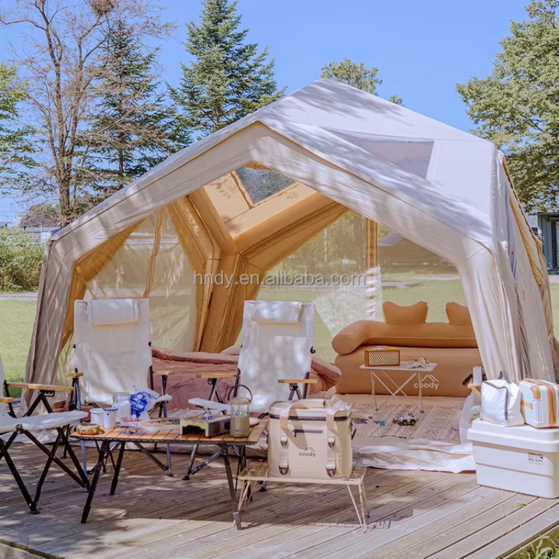 2025 grande luxo 5 6 7 pessoas - Outdoor Camping Inflatable Tent avaliação e preço