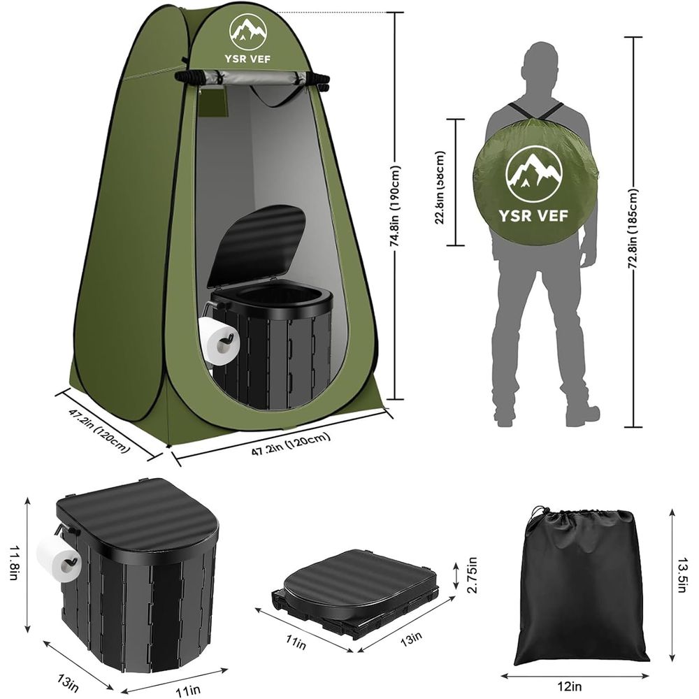 Kit de Sanitário Portátil, San - Outdoor Camping Bag avaliação e preço