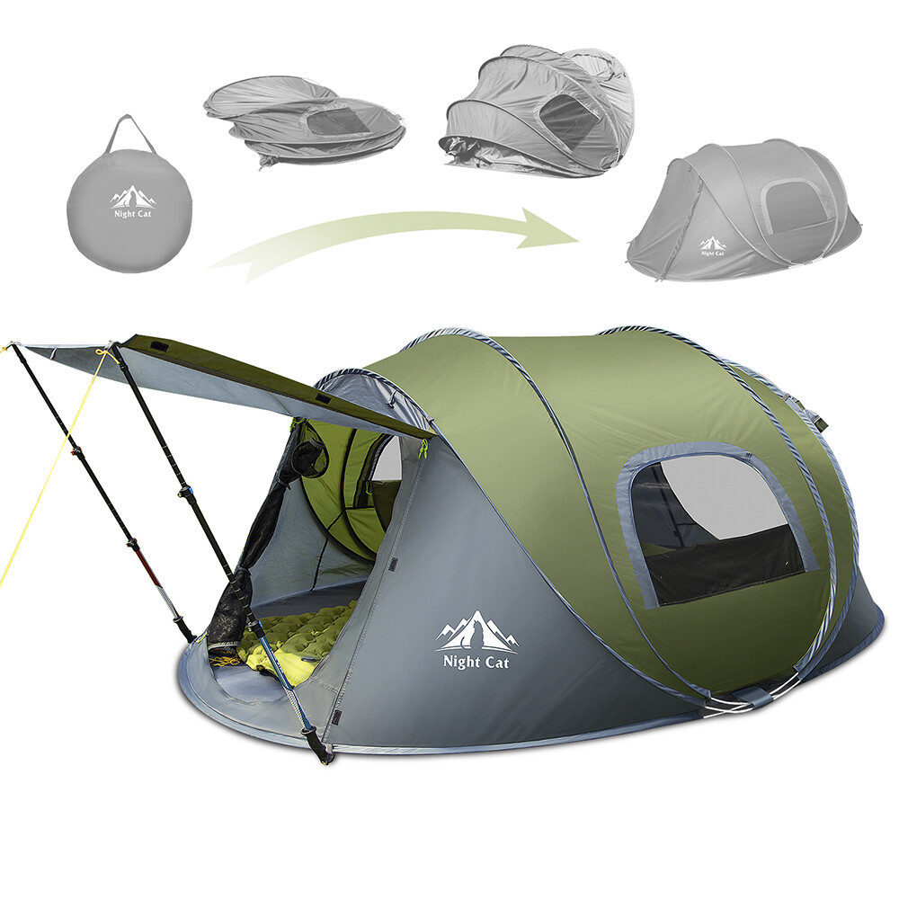Barraca Pop-Up Night Cat para  - Outdoor Camping Automatic Quick Opening Tent avaliação e preço