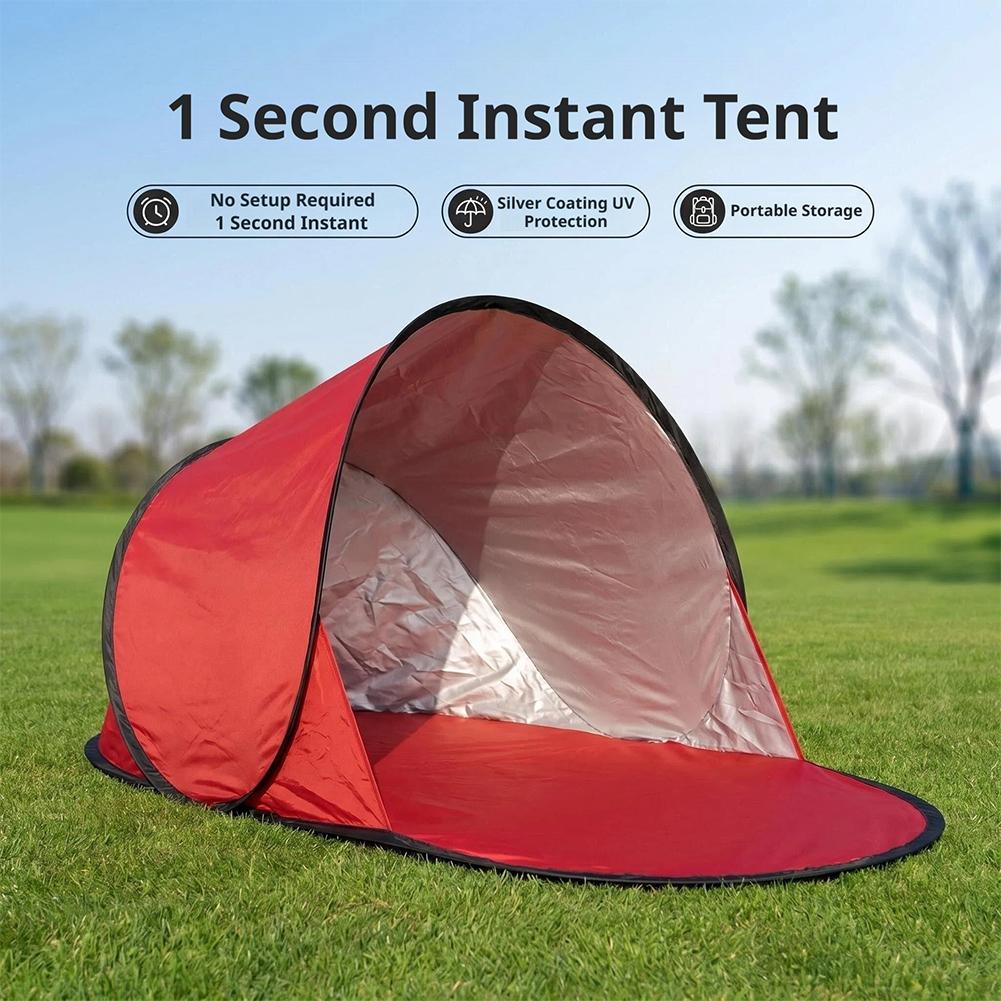 Tenda de praia pop-up com prot - Outdoor Camping Automatic Quick Opening Tent avaliação e preço