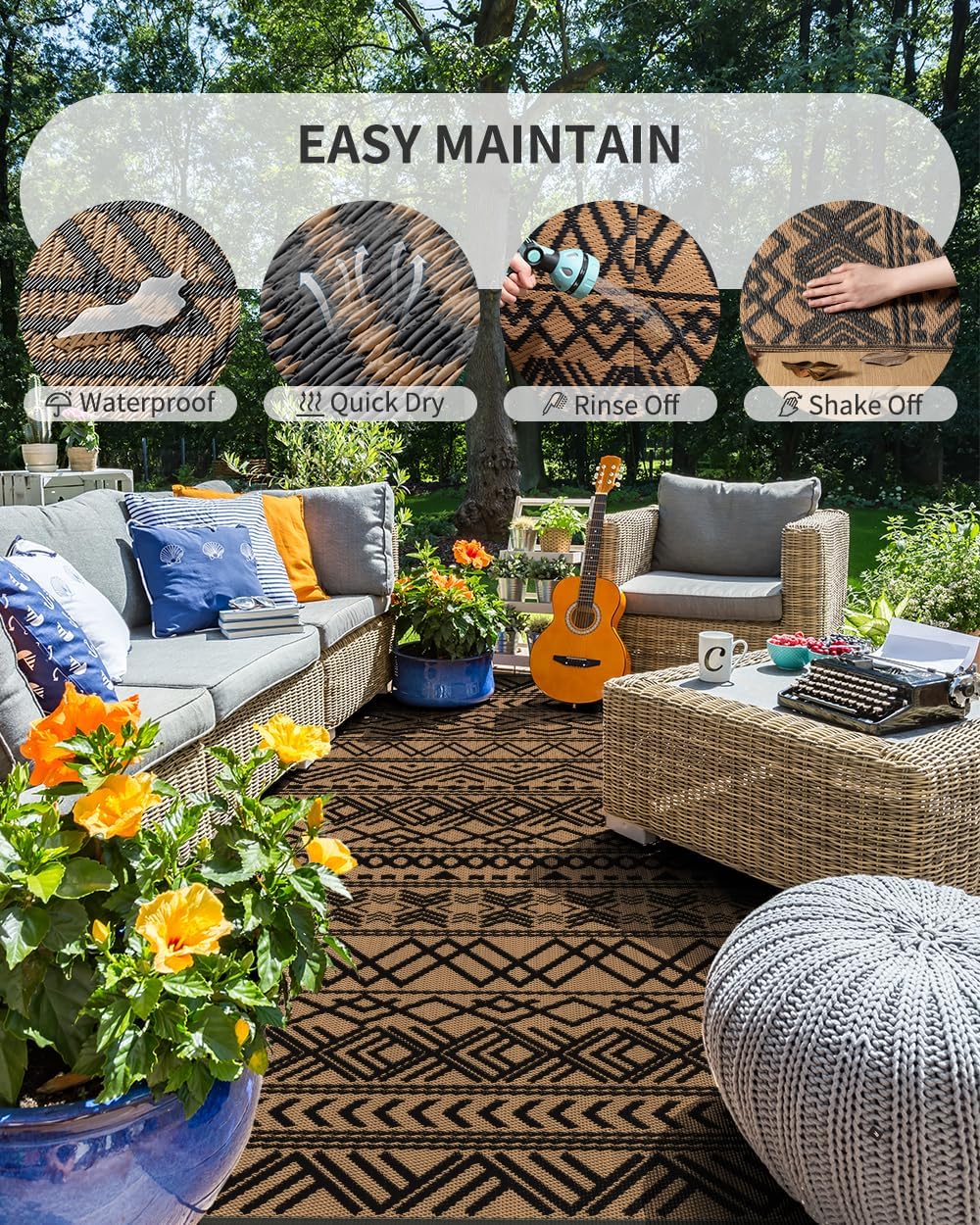 Tapete Externo 8x10 Impermeáve - Outdoor Camping Rugs 8X10 avaliação e preço