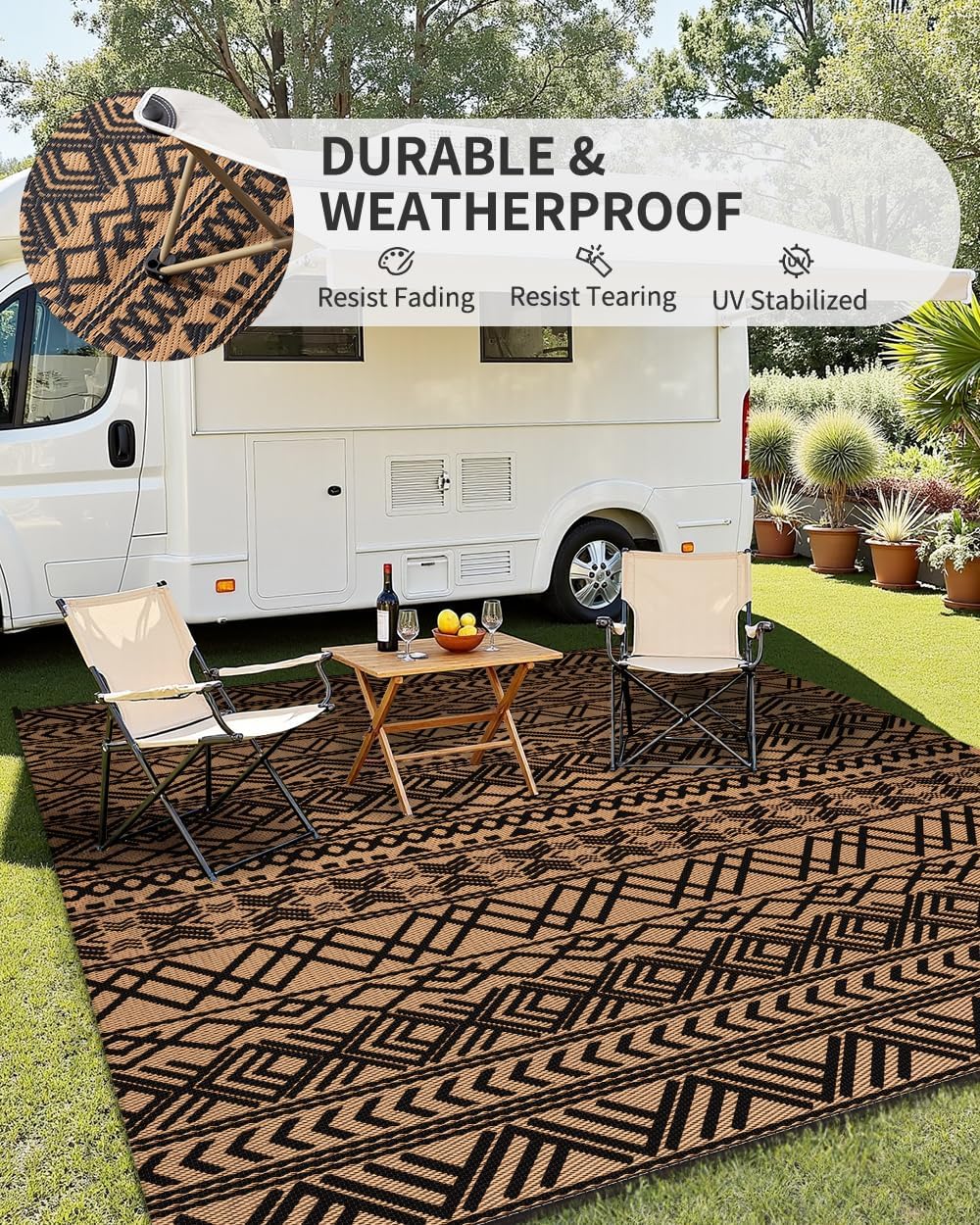 Tapete Externo 8x10 Impermeáve - Outdoor Camping Rugs 8X10 avaliação e preço