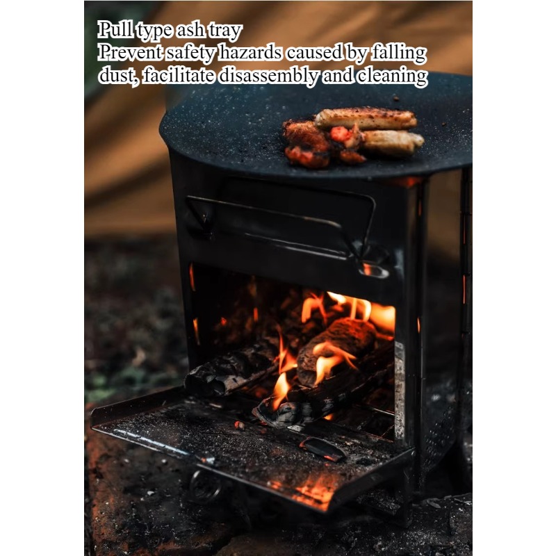 Fogão de acampamento portátil  - Outdoor Camping Stove Wood avaliação e preço