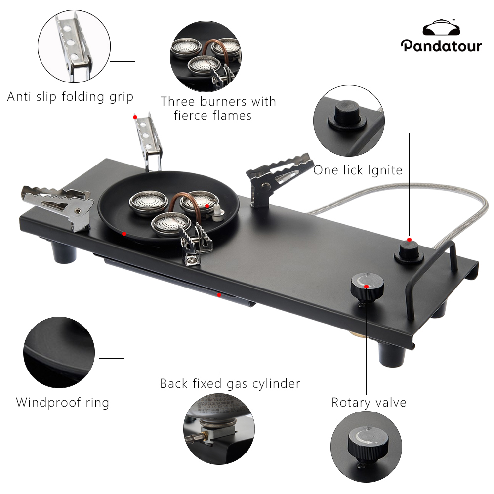 Fogão a Gás Pandatour Camping  - Outdoor Camping Wood Stove avaliação e preço