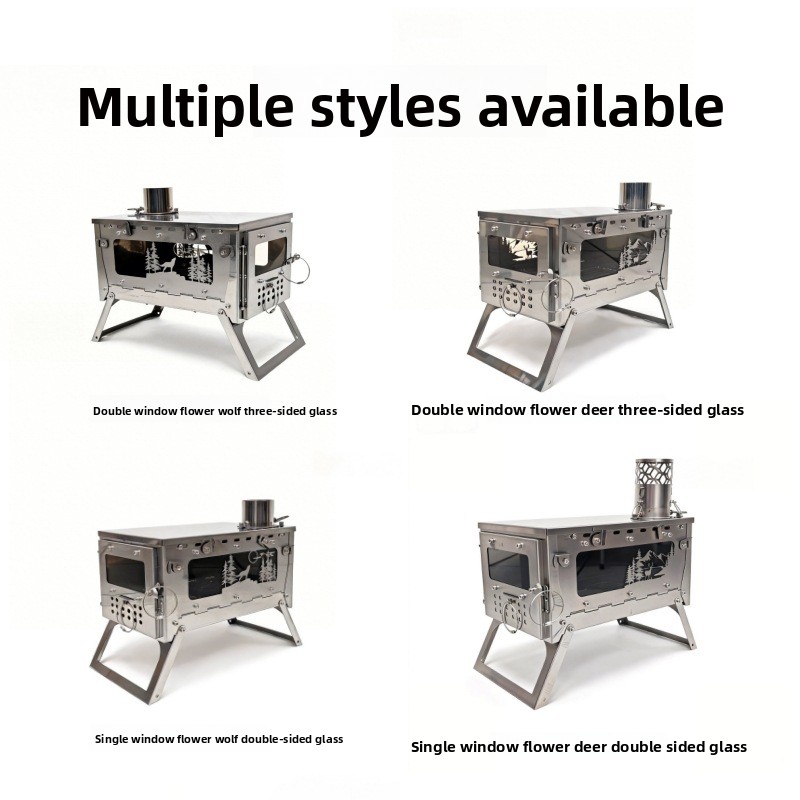 Fogão a Lenha Portátil Dobráve - Outdoor Camping Wood Stove avaliação e preço