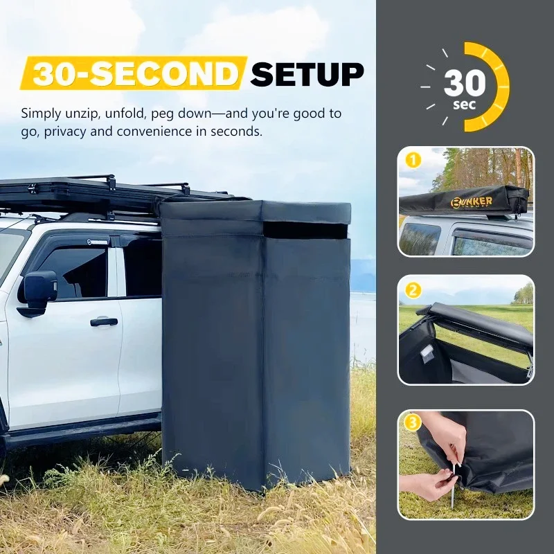 Tenda Sanitária Lateral para C - Outdoor Camping Car Tent avaliação e preço