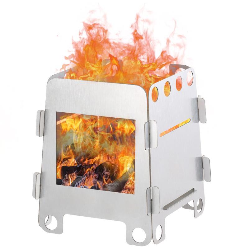 1 Conjunto de Fogão a Lenha Do - Outdoor Camping Stove Wood avaliação e preço