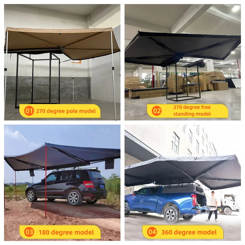 Toldo lateral dobrável de alta - Outdoor Camping Awning avaliação e preço