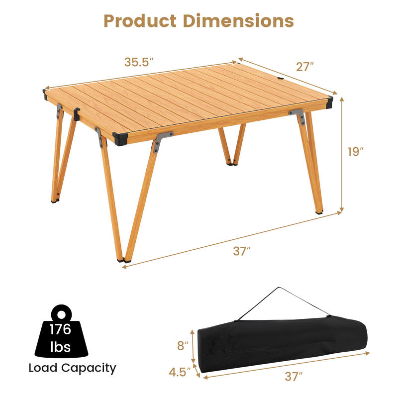 Mesa de Piquenique Dobrável In - Outdoor Camping Folding Table avaliação e preço